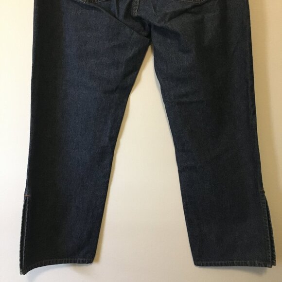 GAP Navy Blue Side-Slit 100% Cotton Capris - Picture 7 of 15
